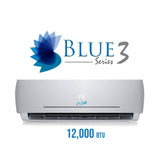 Aircon Blue Series 3 12000 BTU 22 SEER Mini Split Air Conditioner 12’ Lineset & Wiring