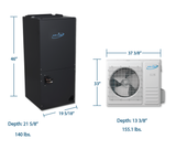 Aircon SD Premium - 36000 BTU - 18 SEER - 3 Ton Pre-Charged Heat Pump Inverter - Ducted Split Air Conditioner